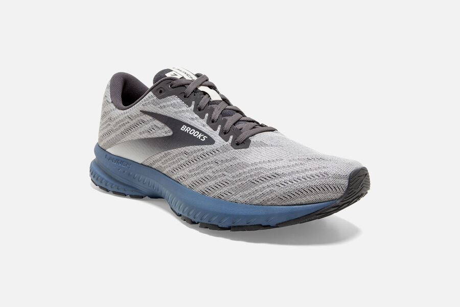 Launch 7 Road Brooks Running Shoes NZ Mens - Grey - GNYFVR-487